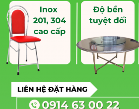So Sánh: Bàn ghế gỗ vs Bàn ghế Inox Hòa Phát - Nên Chọn Loại ?