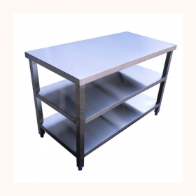 Bàn công nghiệp inox 2 tầng