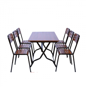 Bàn quán ăn chữ nhật
