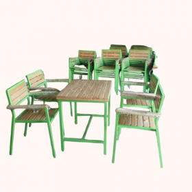 Bàn ghế Coffee chân sắt