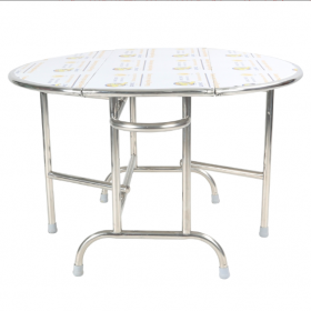 Bàn inox tròn xếp ba