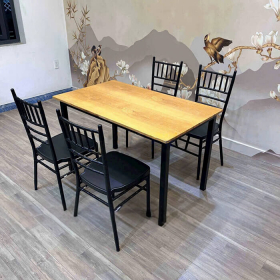 Bộ Bàn Ghế Nhà Hàng Khung Sắt