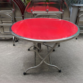 Bàn inox tròn 1,4m loại tốt