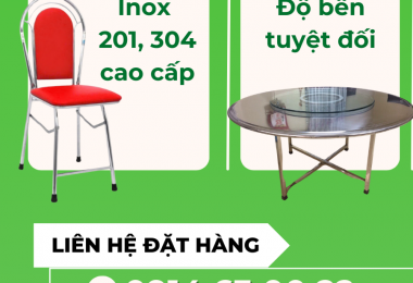 So Sánh: Bàn ghế gỗ vs Bàn ghế Inox Hòa Phát - Nên Chọn Loại ?