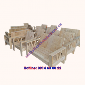 Ghế Cà Phê Gỗ Băng Dài