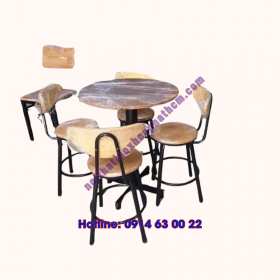 Bàn ghế Coffee chân sắt Coffee 02