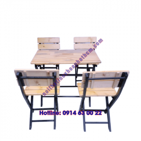 Bàn quán ăn vuông BQA03