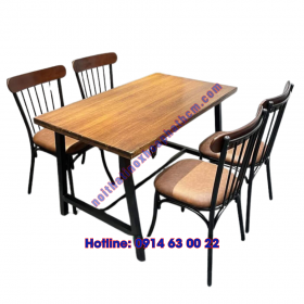 Bàn ghế quán nhậu khung sắt BGQ02