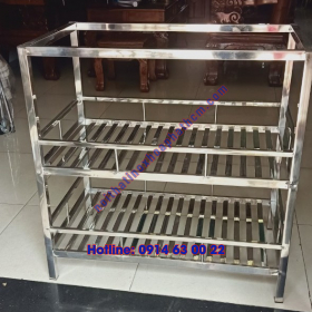 Kệ Chén Inox 3 Tầng 