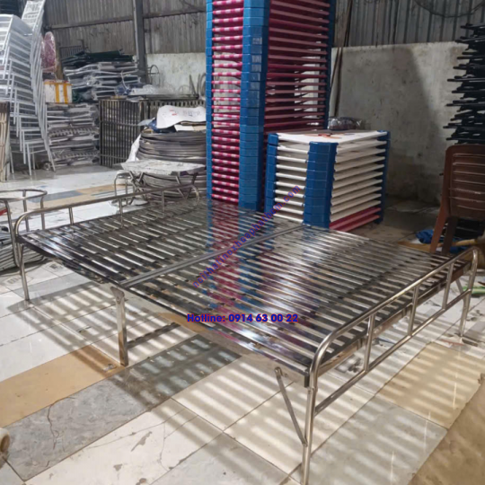 Giường Xếp Inox 