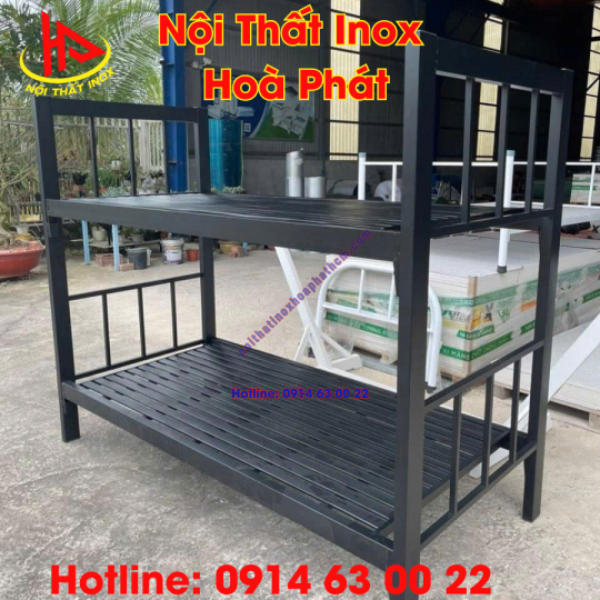 Giường tầng sắt hộp 40x80