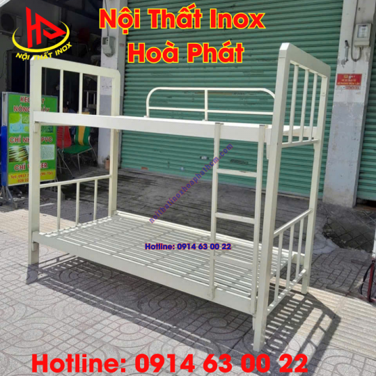 Giường tầng sắt hộp 40x80